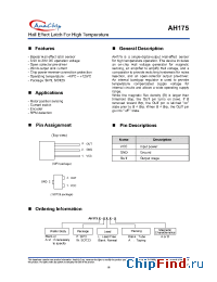Datasheet AH175-PL-A manufacturer Anachip