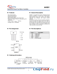 Datasheet AH281-PA manufacturer Anachip