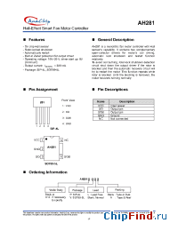 Datasheet AH281-PL manufacturer Anachip