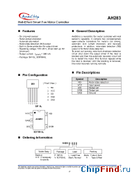 Datasheet AH283A-PL manufacturer Anachip