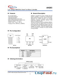 Datasheet AH293YL manufacturer Anachip