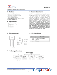 Datasheet AH373A-WL manufacturer Anachip