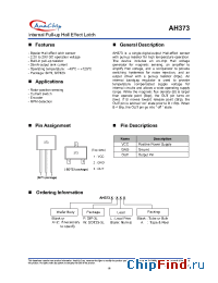 Datasheet AH373-PLA manufacturer Anachip