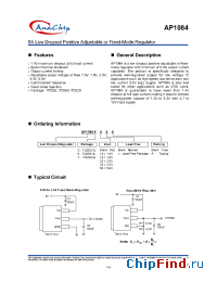 Datasheet AP1084K25 производства Anachip