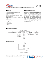 Datasheet AP1118D12 manufacturer Anachip