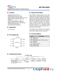 Datasheet AP1301M-SA manufacturer Anachip