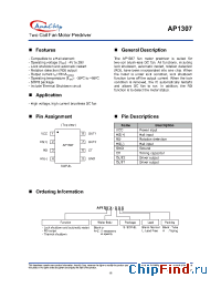 Datasheet AP1307A-S manufacturer Anachip