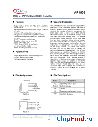 Datasheet AP1506-50K5 manufacturer Anachip
