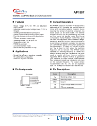 Datasheet AP1507-33D5A manufacturer Anachip