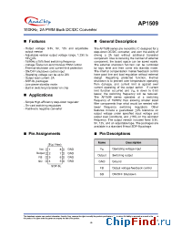Datasheet AP1509-SLA manufacturer Anachip