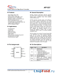 Datasheet AP1537 manufacturer Anachip