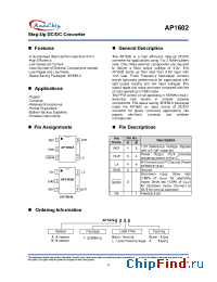 Datasheet AP1602 manufacturer Anachip