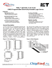 Datasheet PEEL22CV10ASI-10L manufacturer Anachip
