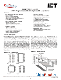 Datasheet PEEL22LV10AZT-25L manufacturer Anachip