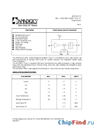 Datasheet ADC20013 manufacturer Anadigics