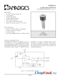 Datasheet AMT8310 manufacturer Anadigics