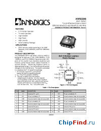 Datasheet AWS5508S19 manufacturer Anadigics
