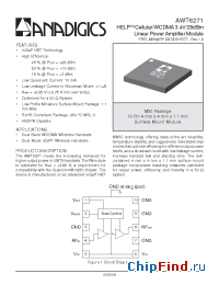 Datasheet AWT6271RM20P8 производства Anadigics