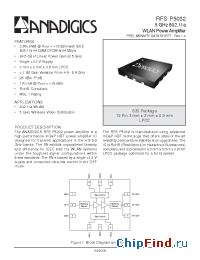 Datasheet RFSP5032RS32P0 manufacturer Anadigics