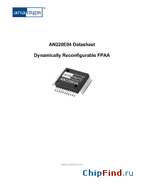 Datasheet AN220E04 manufacturer Anadigm