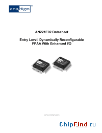 Datasheet AN221E02 manufacturer Anadigm