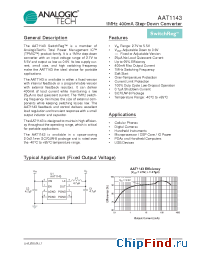 Datasheet AAT1143IJS-1.6-T1 manufacturer Analogic