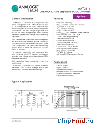 Datasheet AAT2511 manufacturer Analogic