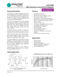 Datasheet AAT2500IWP-AT-T1 manufacturer AnalogicTech