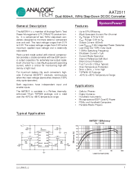 Datasheet AAT2511 manufacturer AnalogicTech