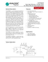 Datasheet AAT2805 manufacturer AnalogicTech