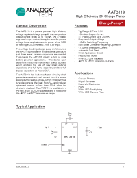 Datasheet AAT3119 manufacturer AnalogicTech