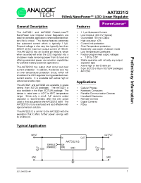 Datasheet AAT3221IJS-18-T1 manufacturer AnalogicTech