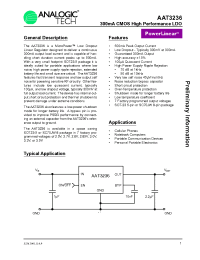 Datasheet AAT3236IGV-27-T1 manufacturer AnalogicTech