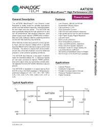 Datasheet AAT3238IGU-3.0-T1 manufacturer AnalogicTech