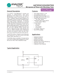 Datasheet AAT3510IGV-2.63-B-B-T1 manufacturer AnalogicTech