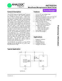 Datasheet AAT3522 manufacturer AnalogicTech