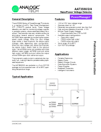 Datasheet AAT3560IGY-410-T1 manufacturer AnalogicTech