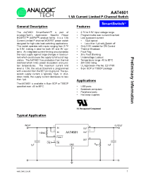 Datasheet AAT4601IHS-B1 manufacturer AnalogicTech