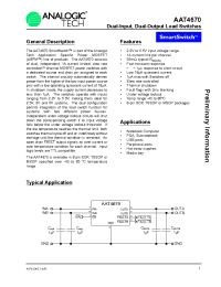 Datasheet AAT4670IHS-T1 manufacturer AnalogicTech
