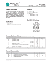 Datasheet AAT7157 manufacturer AnalogicTech