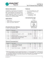 Datasheet AAT8515IJS-T1 manufacturer AnalogicTech