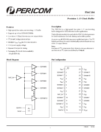 Datasheet PI6C184HE manufacturer AnalogicTech