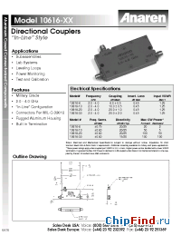 Datasheet 10616-20 manufacturer Anaren