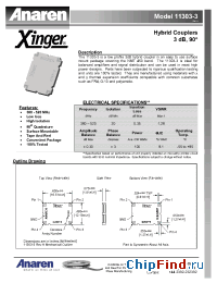 Datasheet 11303-3 manufacturer Anaren