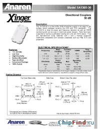 Datasheet 1A1305-30 manufacturer Anaren