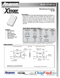 Datasheet 1D1304-10 manufacturer Anaren