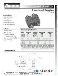 Datasheet 1F0627-6 manufacturer Anaren