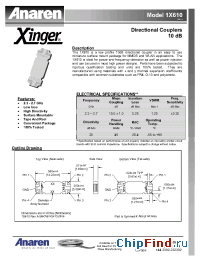 Datasheet 1X610 manufacturer Anaren