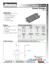 Datasheet 41130 manufacturer Anaren