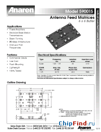 Datasheet 590015 manufacturer Anaren